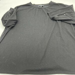 Eloquii Womens Plus Size Black Ribbed Sweater Top Size 22/24